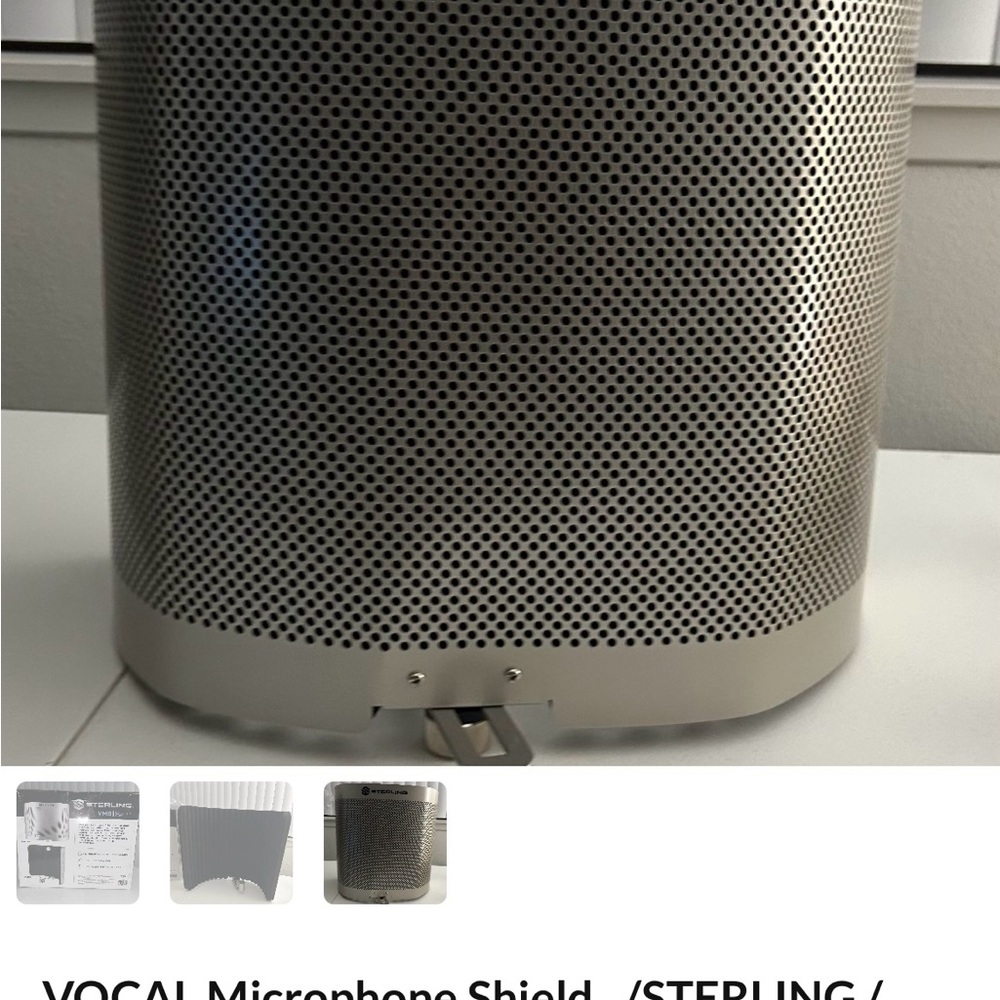 VMS Vocal Microphone Shield - Silver - Picture 2 of 3